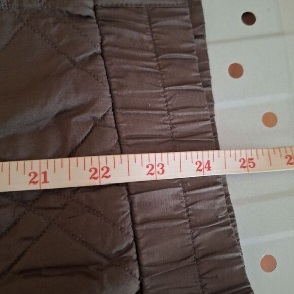 Vintage Robert Stock Womens Silk Bomber Jacket Diamond Quilted Y2K Brown Small - Picture 6 of 7